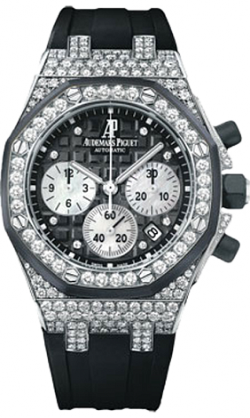 Review 26092CK.ZZ.D002CA.01 Fake Audemars Piguet Ladies Royal Oak Offshore Chronograph watch - Click Image to Close